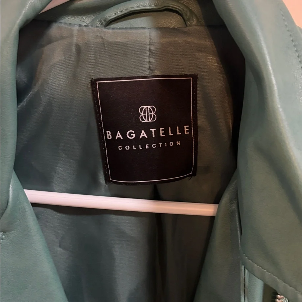 Bagatelle Women's Green Leather Jacket (XS) - Picture 2 of 2